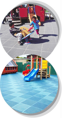 Solid style playground surfaces from Matta Products